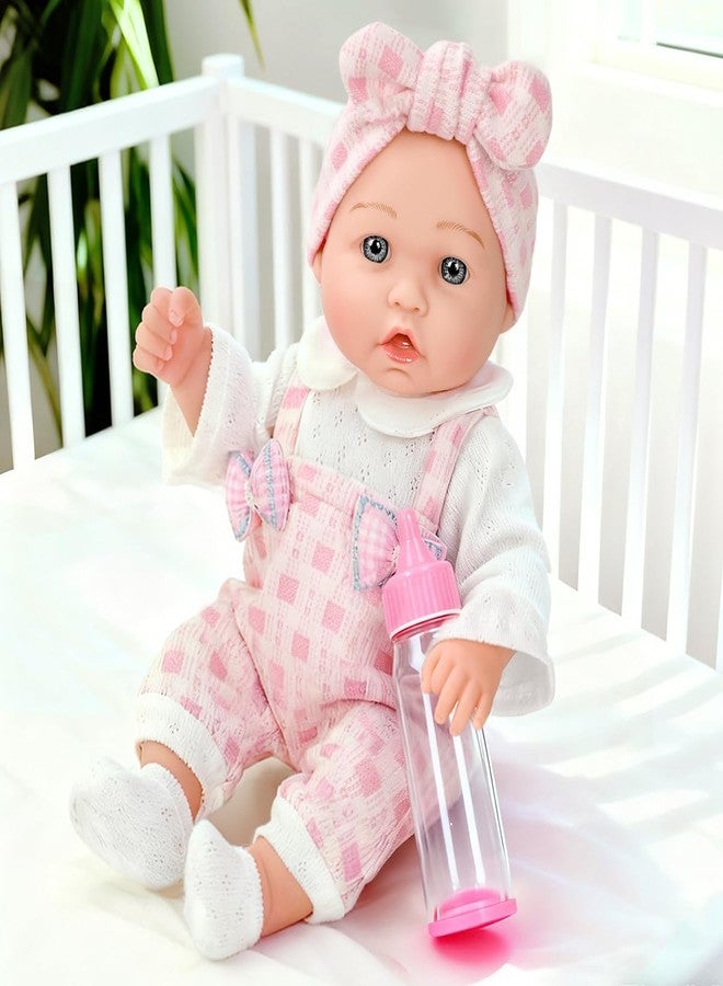 DOTVOSY 12" Girl Baby Doll Playset with Accessories and Clothes in Gift Box for Little Girls,12 Inch Small Realistic Baby Dolls Pacifier Bottle Pretend Baby Care Toy Set for Child Toddler 3+ Gift Collection - Image 5